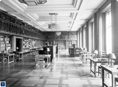 Library at the London School of Hygiene & Tropical Medicine, 1929
